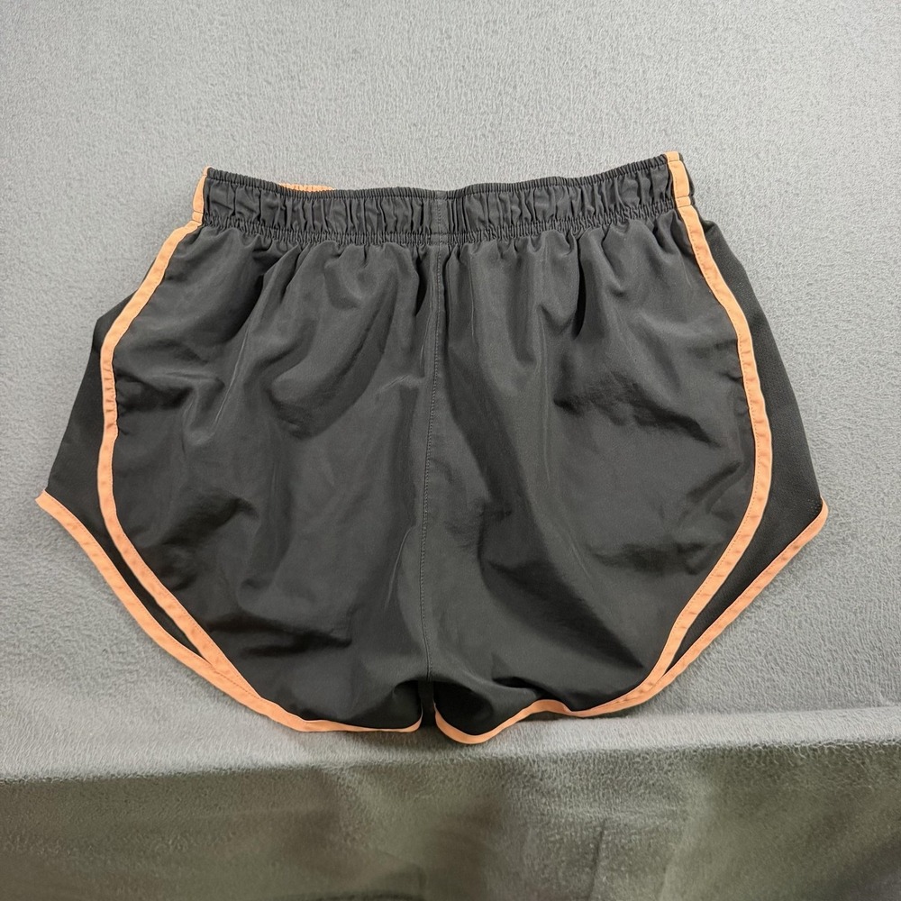Nike Dri-FIT Running Shorts Womens Medium Black Orange Elastic Waist 3" Inseam - Picture 8 of 8